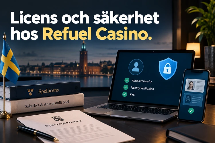 Licens och säkerhet hos Refuel Casino