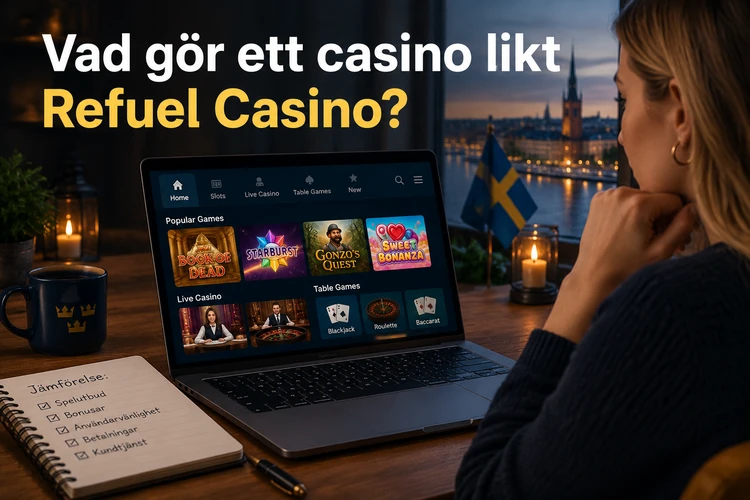 Vad gör ett casino likt Refuel Casino?
