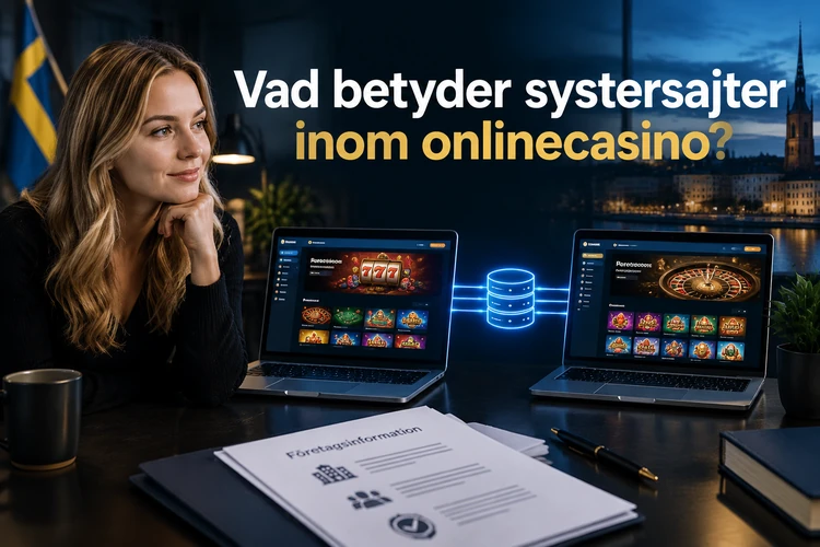 Vad betyder systersajter inom onlinecasino?